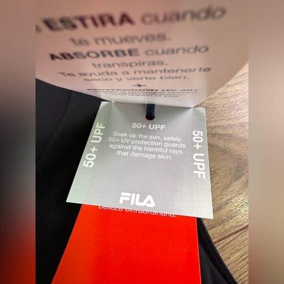 NWT Fila Essentials Lasercut Athletic Dress Black Size Medium Built In Bra - Picture 10 of 13